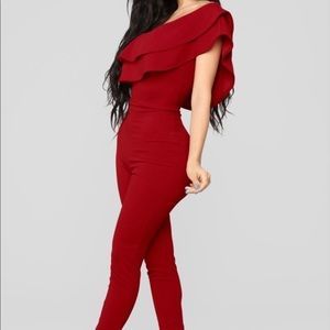 Ruffle Red Fashion Nova Bodysuit